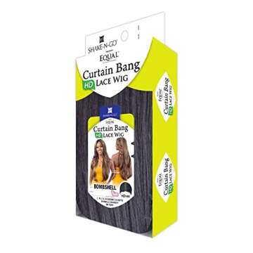 FreeTress Equal Curtain Bangs HD Lace Front Wig Bombshell (HI-VANILLA)