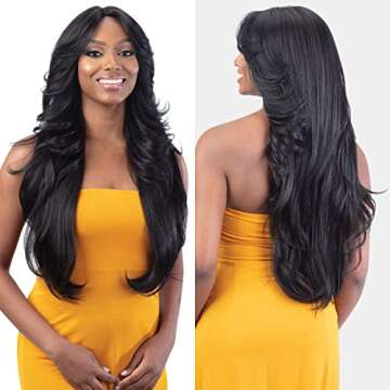FreeTress Equal Curtain Bangs HD Lace Front Wig Bombshell (HI-VANILLA)