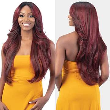 FreeTress Equal Curtain Bangs HD Lace Front Wig Bombshell (HI-VANILLA)