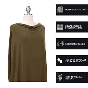 Covered Goods Nursing Covers: Stylish 4-in-1 Scarf for Moms