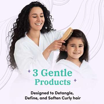 CURL KEEPER - Kinder Curls Kinder Travel Set - Complete Children's Hair Care Travel Set to Detangle, Define, and Soften Curly Hair (3.4 oz / 100 ml)