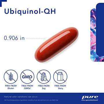 Pure Encapsulations Ubiquinol-QH - 200 mg Active CoQ10