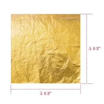 Paxcoo 300 Gold Leaf Sheets for Crafts & Decoration
