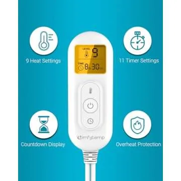 Comfytemp Weighted Heating Pad for Cramps & Pain Relief