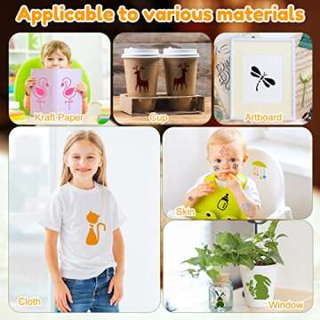 100 Pcs Reusable Craft Stencil for Kids and Adults