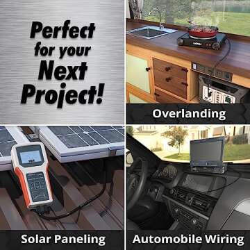 InstallGear 1/0 Gauge Wire (25ft) Copper Clad Aluminum CAA - Primary Automotive Wire, Car Amplifier Power & Ground Cable, Battery Cable, Car Audio Speaker Stereo, RV Trailer Wiring Welding Cable 1/0ga