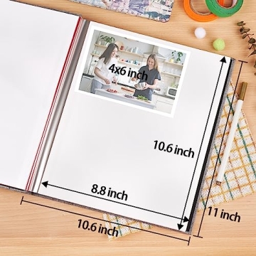 Premium Self-Stick Photo Album 60 Pages in Linen