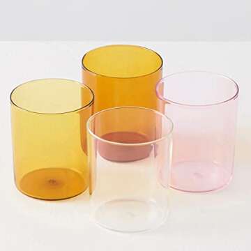 Maison Balzac Summer Goblets Set of 4 - Elegant Colors