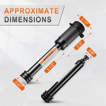 JUSTTOP Trailer Hitch Receiver Pin Lock, 5/8" Dia 3-1/2" Long Pin for Safe Towing