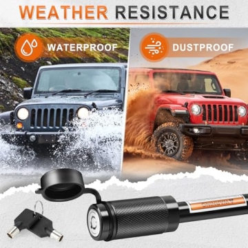 JUSTTOP Trailer Hitch Receiver Pin Lock for Towing Security