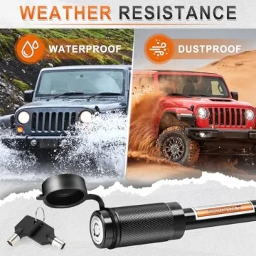 JUSTTOP Trailer Hitch Receiver Pin Lock for Towing Security