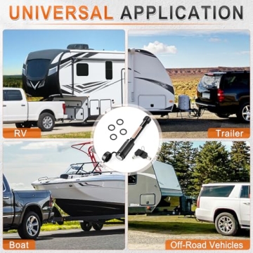 JUSTTOP Trailer Hitch Receiver Pin Lock for Towing Security