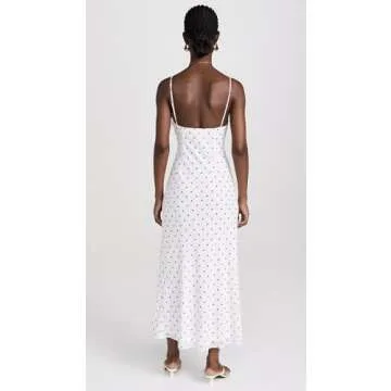 NIA Jasmine Dress - Elegant Lightweight Polka-Dot Dress