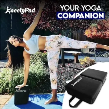 KneelyPad by Kneely | Kneeling Pad for Gardening, Exercise, Cleaning, & Mechanic Work | Extra Thick Memory Foam Knee Cushion for Gardening with Washable Cover | Foldable Gardening Knee Pad with Handle