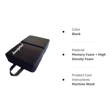 KneelyPad by Kneely | Kneeling Pad for Gardening, Exercise, Cleaning, & Mechanic Work | Extra Thick Memory Foam Knee Cushion for Gardening with Washable Cover | Foldable Gardening Knee Pad with Handle