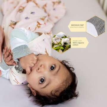 Burt's Bees Organic Fitted Crib Sheet for Safe Sleep