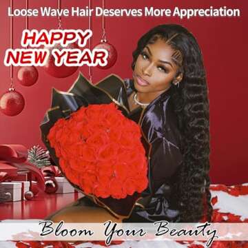 250% Density HD Lace Front Wigs Human Hair Loose Wave 24 Inch 15A Grade Real Full Large Lace Space 13x4 Loose Deep Wave Lace Frontal Wigs Human Hair Pre Plucked For Black Women