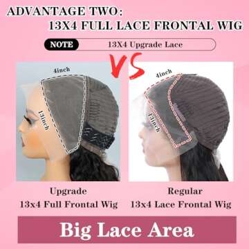 250% Density HD Lace Front Wigs Human Hair Loose Wave 24 Inch 15A Grade Real Full Large Lace Space 13x4 Loose Deep Wave Lace Frontal Wigs Human Hair Pre Plucked For Black Women