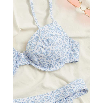 Floral Print Underwire Bikini for Stylish Beach Days