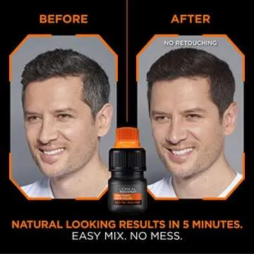 Men's Easy Mess Free Dark Brown Permanent Hair Color
