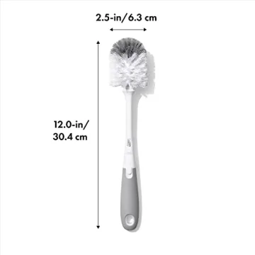 OXO Bottle Brush with Nipple Cleaner for Easy Cleaning