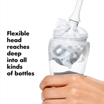 OXO Bottle Brush with Nipple Cleaner for Easy Cleaning