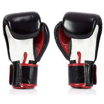 Fairtex BGV1 Muay Thai Boxing Training Sparring Gloves for Men, Women, Kids | MMA Gloves for Martial Arts| Premium Quality, Light Weight & Shock Absorbent 16 oz Boxing Gloves -Black/White/Red
