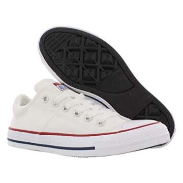 Converse Women's Chuck Taylor All Star Madison Low Top Sneaker, White/White/White, 9 M US
