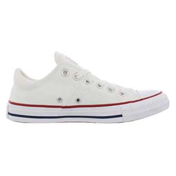 Converse Women's Chuck Taylor All Star Madison Low Top Sneaker, White/White/White, 9 M US