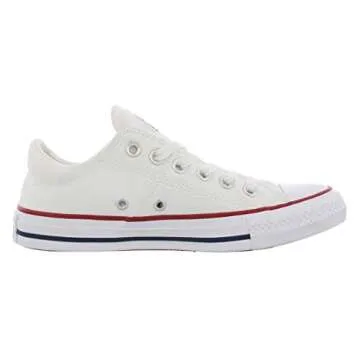 Converse Women's Chuck Taylor All Star Madison Low Top Sneaker, White/White/White, 9 M US