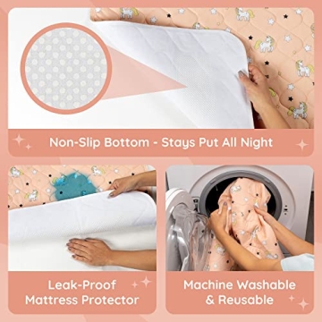 Lynmark Waterproof Bed Pad for Potty Training Kids