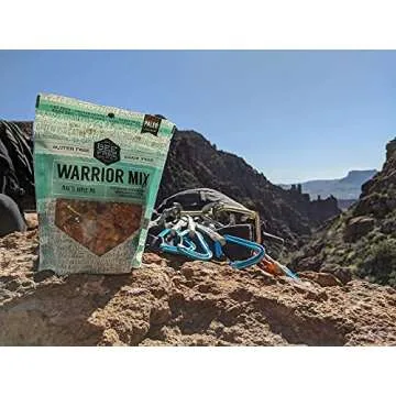 BeeFree Warrior Mix Gluten Free Granola - Soft Chunky Granola Bites | Paleo Granola, Low Carb, Grain Free, Preservative Free, Oat Free | Mae’s Apple Pie, 9 Ounce Bag