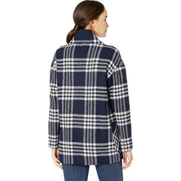 PENDLETON Women's Collarless Plaid Coat