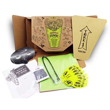 Renegade Made | Random Acts of Flowers KIT | Paper Art for Kids. Fun and Creative Flower Crafts for Kids. DIY Arts and Crafts for Spreading Kindness!