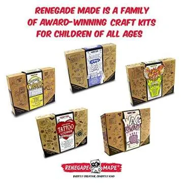 Renegade Made | Random Acts of Flowers KIT | Paper Art for Kids. Fun and Creative Flower Crafts for Kids. DIY Arts and Crafts for Spreading Kindness!