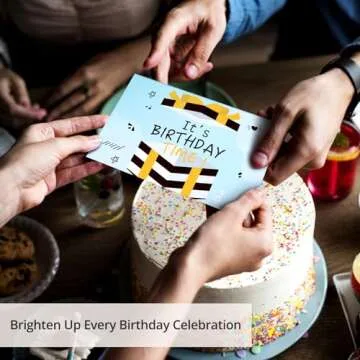 Taja Happy Birthday Cards Bulk, 24 Pack, 4x6 Inches Assorted Blank Birthday Cards with Envelopes & Box, Bulk Birthday Cards Set for Kids, Friends, Family and Office - Multicolor