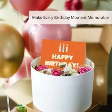 Taja Happy Birthday Cards Bulk, 24 Pack, 4x6 Inches Assorted Blank Birthday Cards with Envelopes & Box, Bulk Birthday Cards Set for Kids, Friends, Family and Office - Multicolor