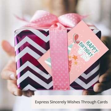 Taja Happy Birthday Cards Bulk, 24 Pack, 4x6 Inches Assorted Blank Birthday Cards with Envelopes & Box, Bulk Birthday Cards Set for Kids, Friends, Family and Office - Multicolor