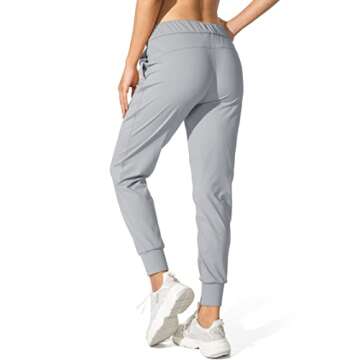 SANTINY Women's Joggers Pants Pockets Drawstring Running Sweatpants for Women Lounge Workout Jogging...