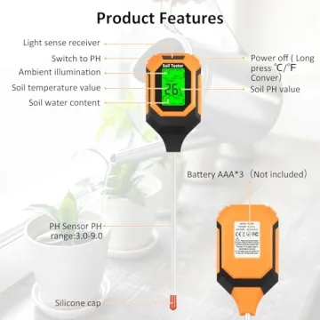 4-in-1 Soil Moisture Meter for Healthy Plants