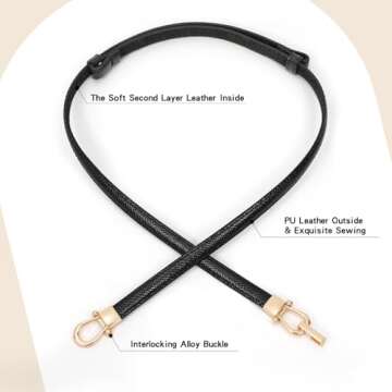 JASGOOD Leather Skinny Women Belt Thin Waist Belts for Dresses up to 37 Inches with Golden Buckle 2 Pack(Black+White,Waist Size Below 37 Inches)