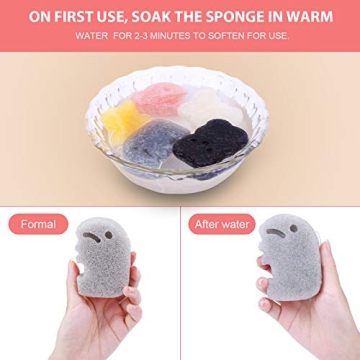 Gentle konjac baby sponges for delightful bath times