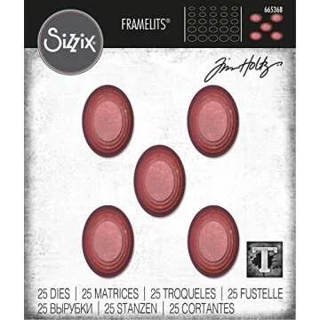 Sizzix Stacked Tiles Ovals Die Set - 25pk by Tim Holtz