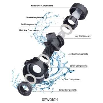 UPWOIGH 2.6 Gallon Leak-Proof Water Jug for Outdoors