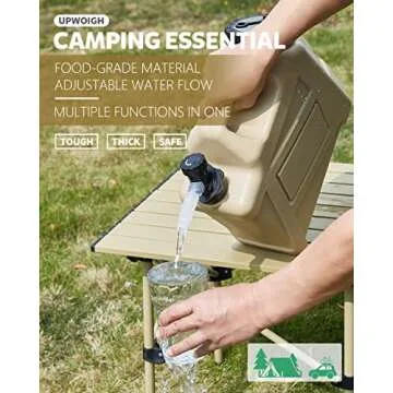 UPWOIGH 2.6 Gallon Leak-Proof Water Jug for Outdoors