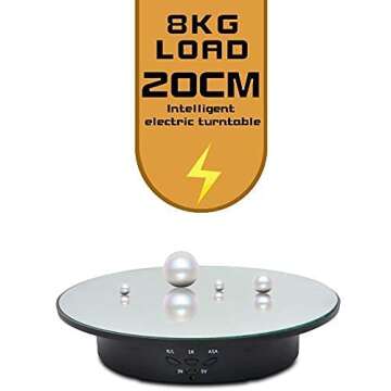 JAYEGT 360° Motorized Display Stand for Photography & Jewelry