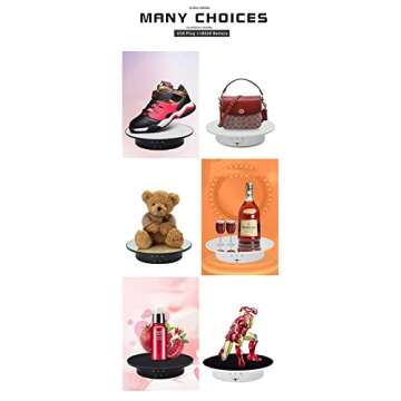 JAYEGT 360° Motorized Display Stand for Photography & Jewelry