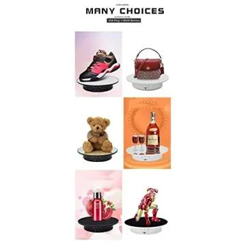 JAYEGT 360° Motorized Display Stand for Photography & Jewelry