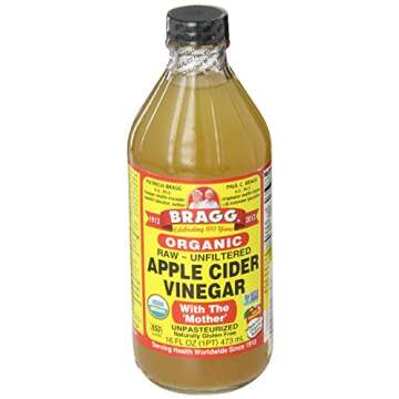 Bragg Organic Unfiltered Apple Cider Vinegar, Raw, 16 Ounce - 1 Pack