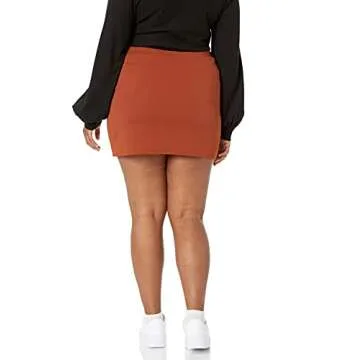 Wild Meadow Women's Mini Skirt with Side Slit-Hem